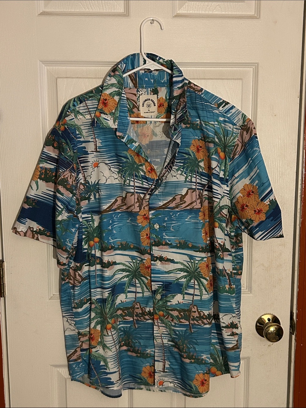 Hawaiian Summer Button Down Shirt Size  XL
